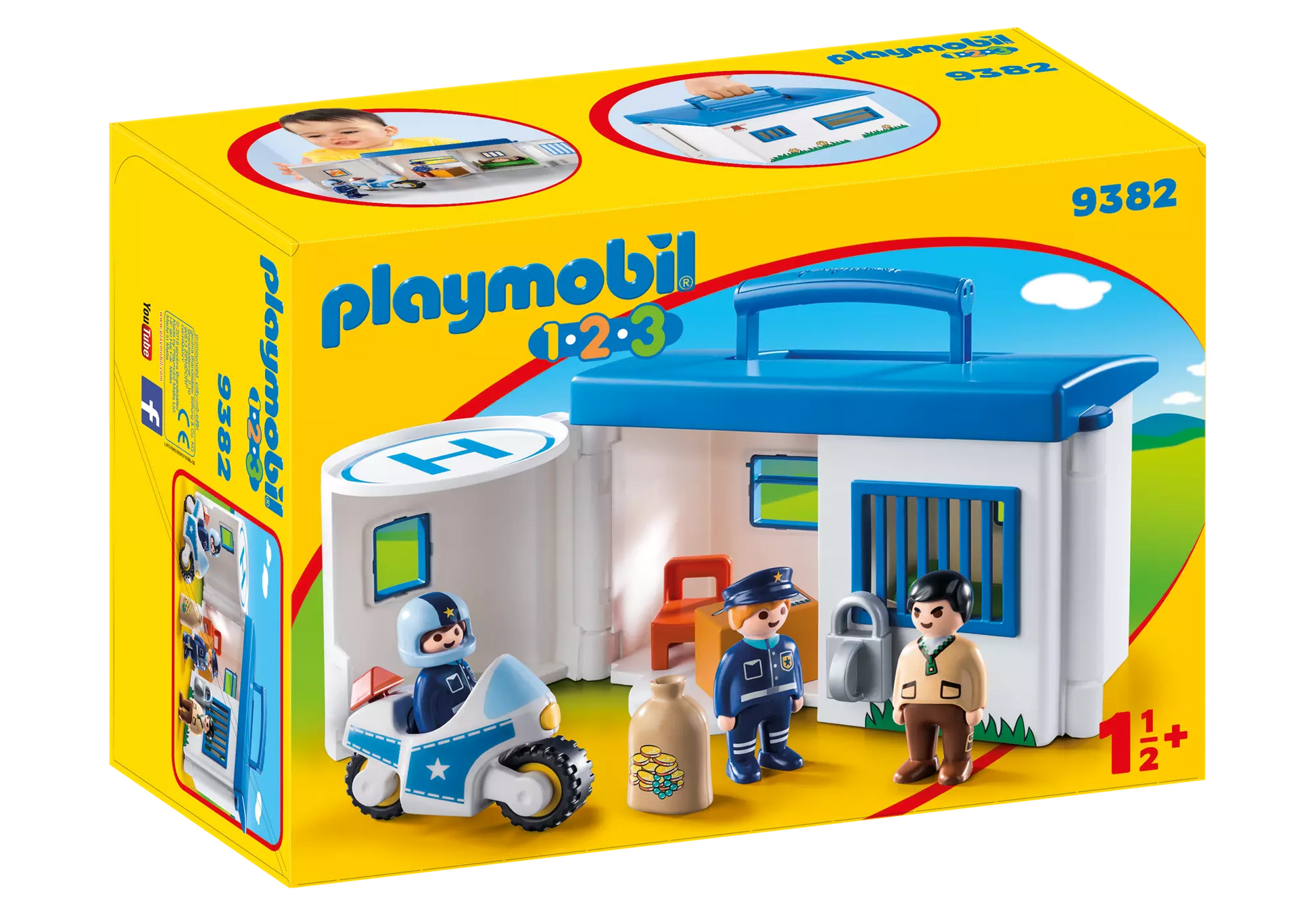 Playmobil 9382 1-2-3 Mein Mitnehm Polizeistation - plegobil