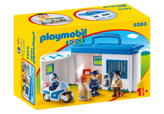 Playmobil 9382 1-2-3 Mein Mitnehm Polizeistation - plegobil