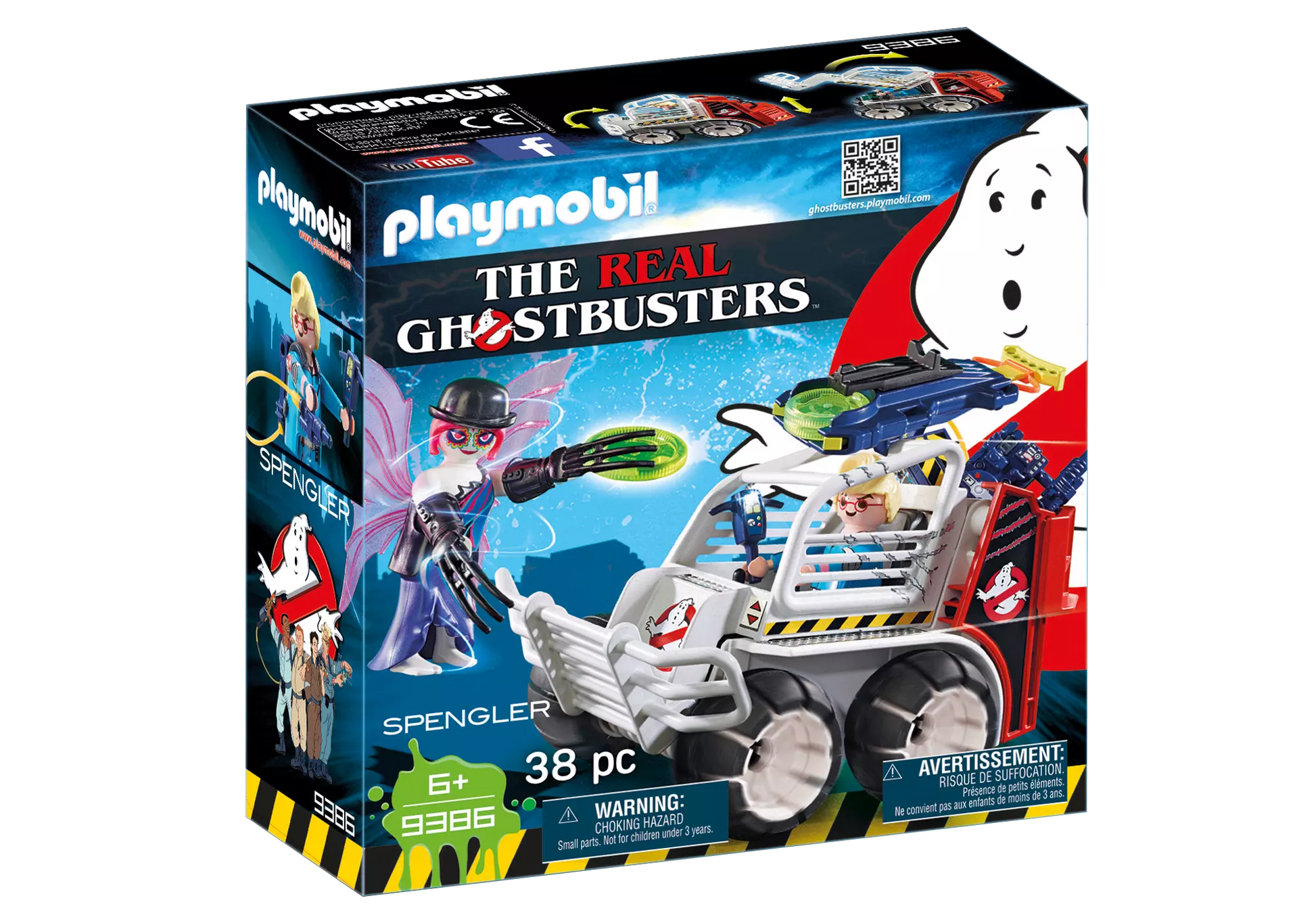Playmobil 9386 Ghostbusters Spengler mit Käfigfahrzeug - plegobil