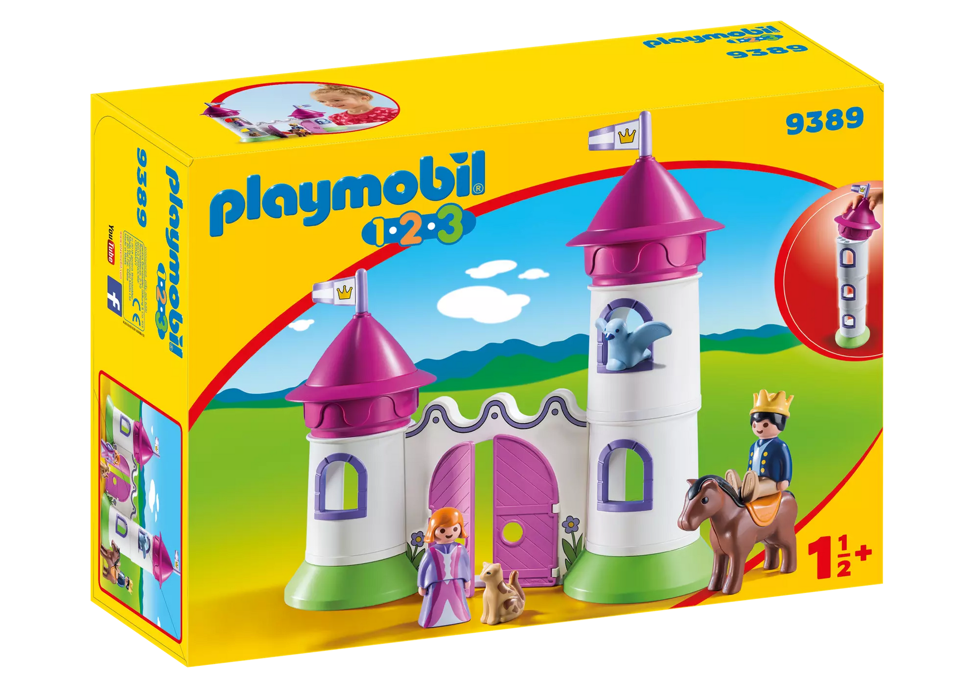Playmobil 9389 1-2-3 Schlösschen mit Stapelturm - plegobil
