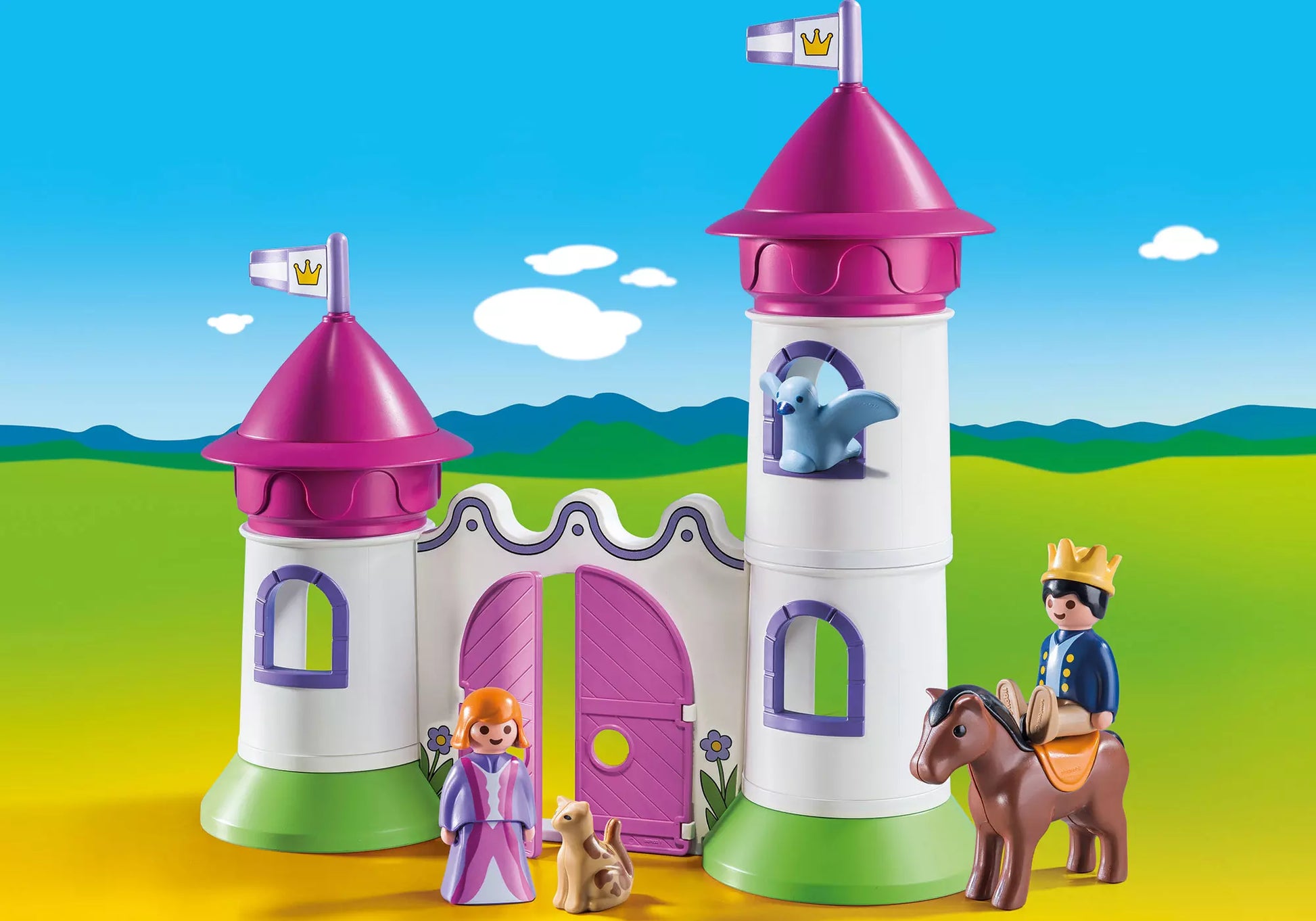 Playmobil 9389 1-2-3 Schlösschen mit Stapelturm - plegobil