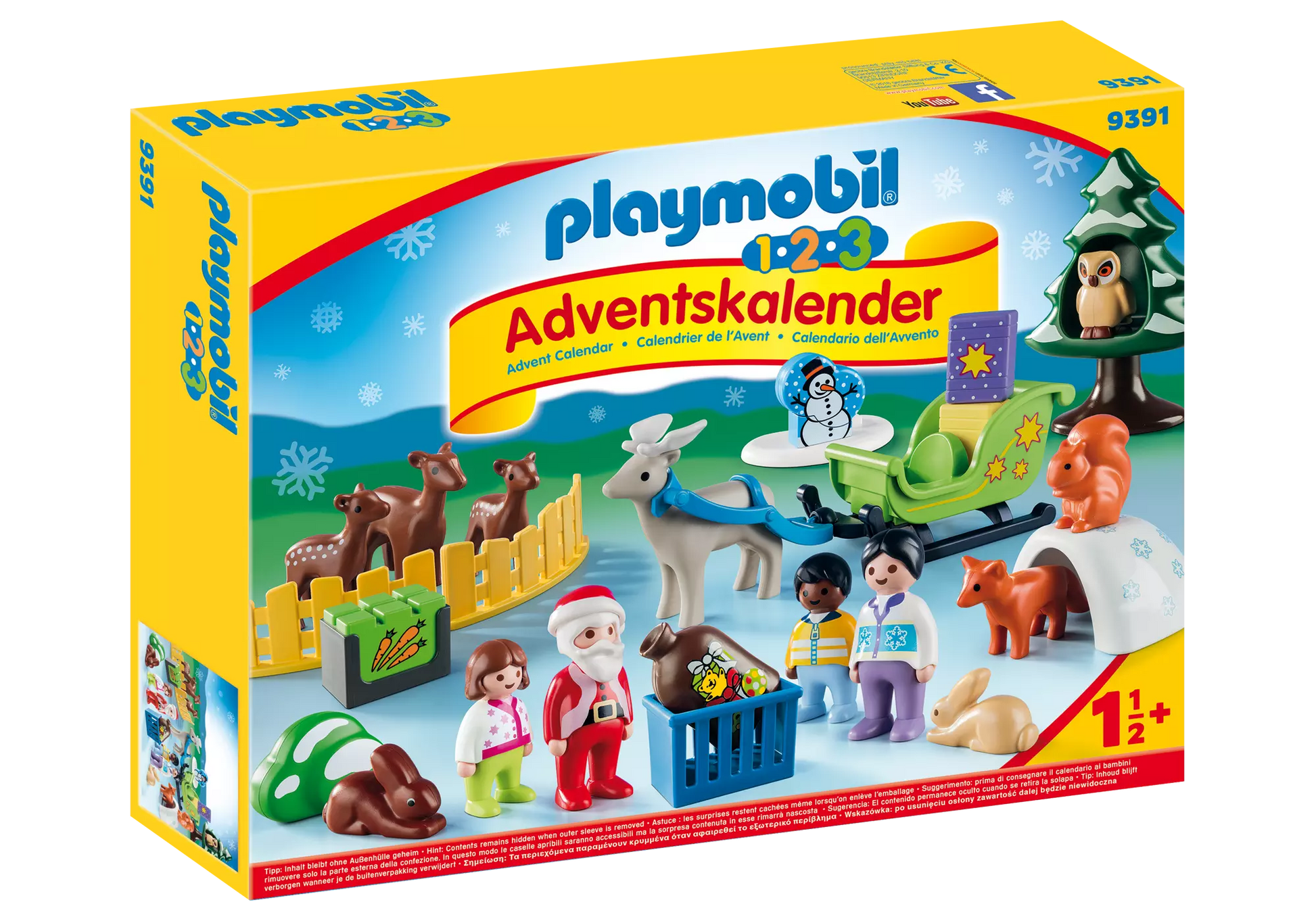 Playmobil 9391 1-2-3 Adventskalender Waldweihnacht der Tiere - plegobil