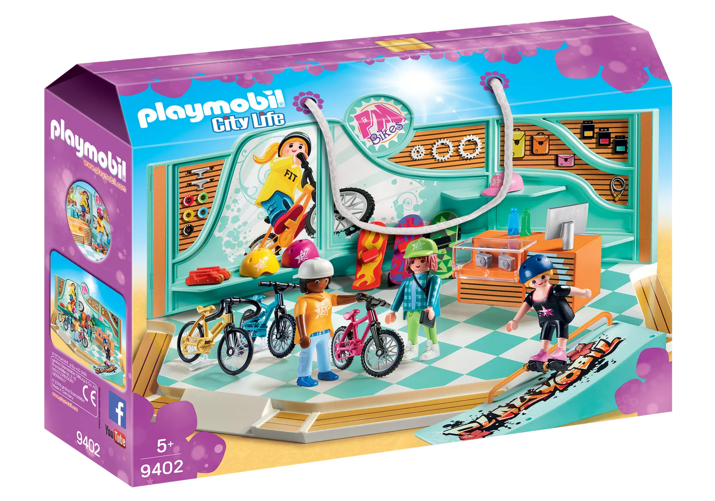 Playmobil 9402 City Life Bike & Skate Shop - plegobil