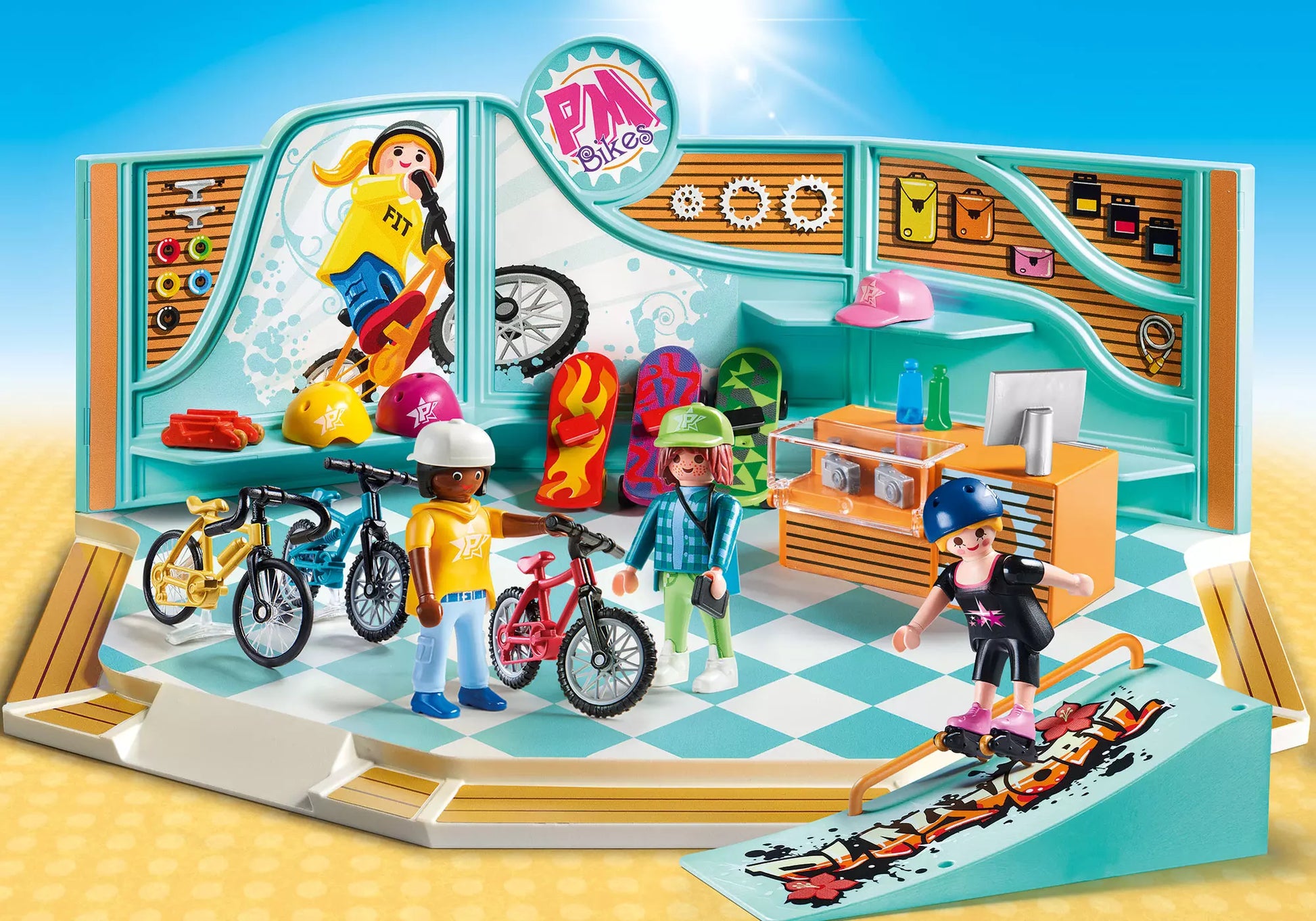 Playmobil 9402 City Life Bike & Skate Shop - plegobil