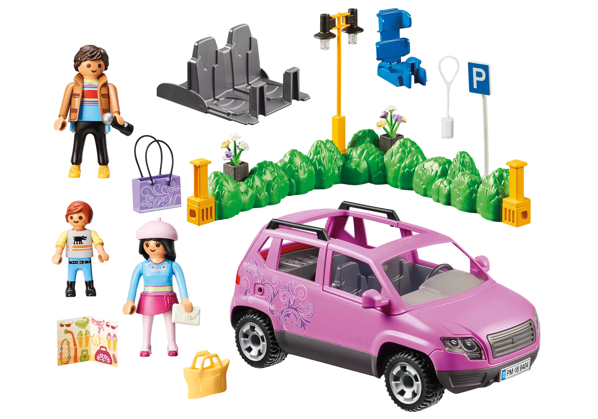 Playmobil 9404 City Life Familien-PKW mit Parkbucht - plegobil