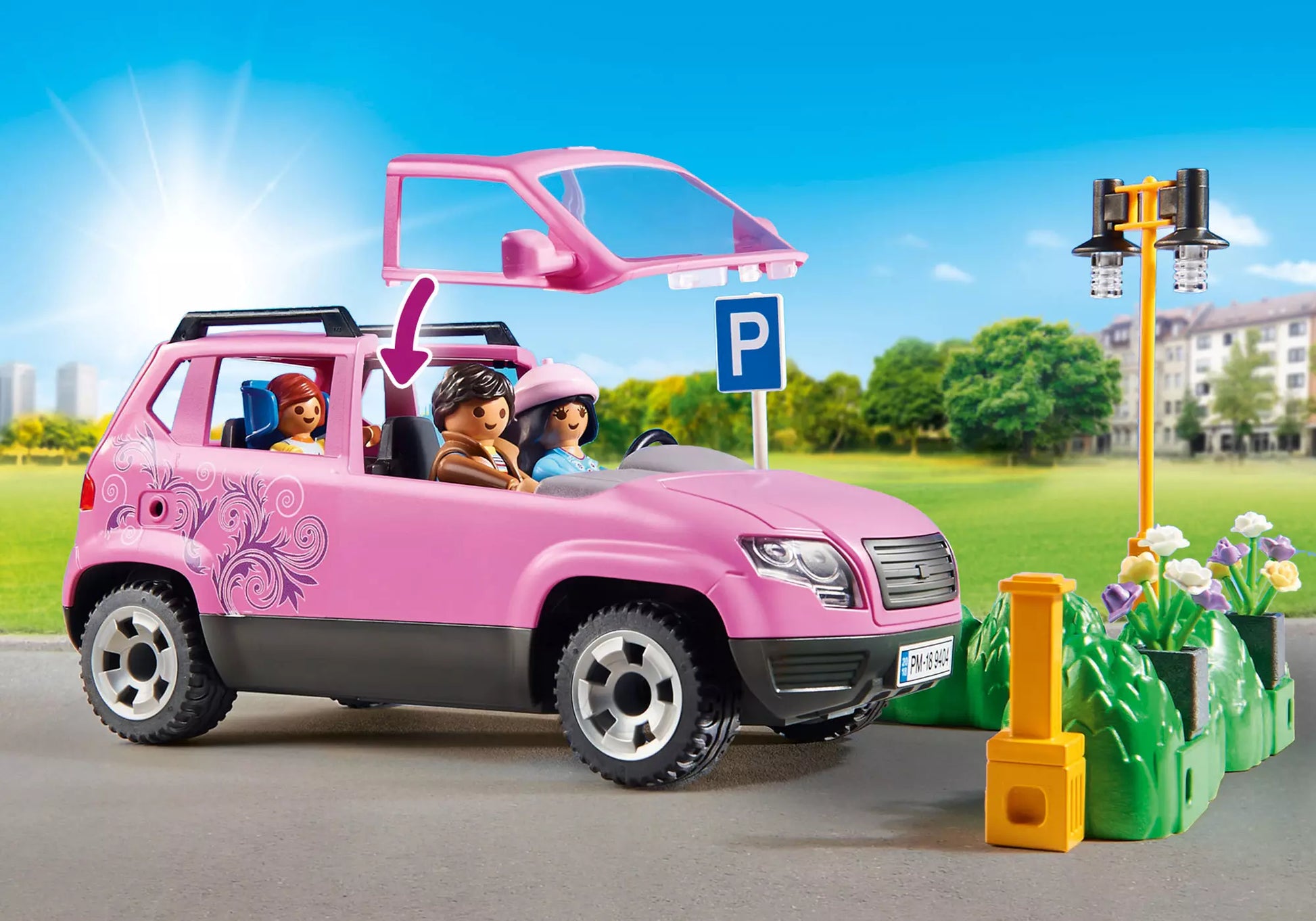 Playmobil 9404 City Life Familien-PKW mit Parkbucht - plegobil