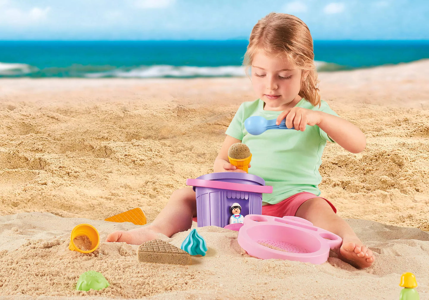 Playmobil 9406 1-2-3 Sand Sandeimerchen Eisdiele - plegobil
