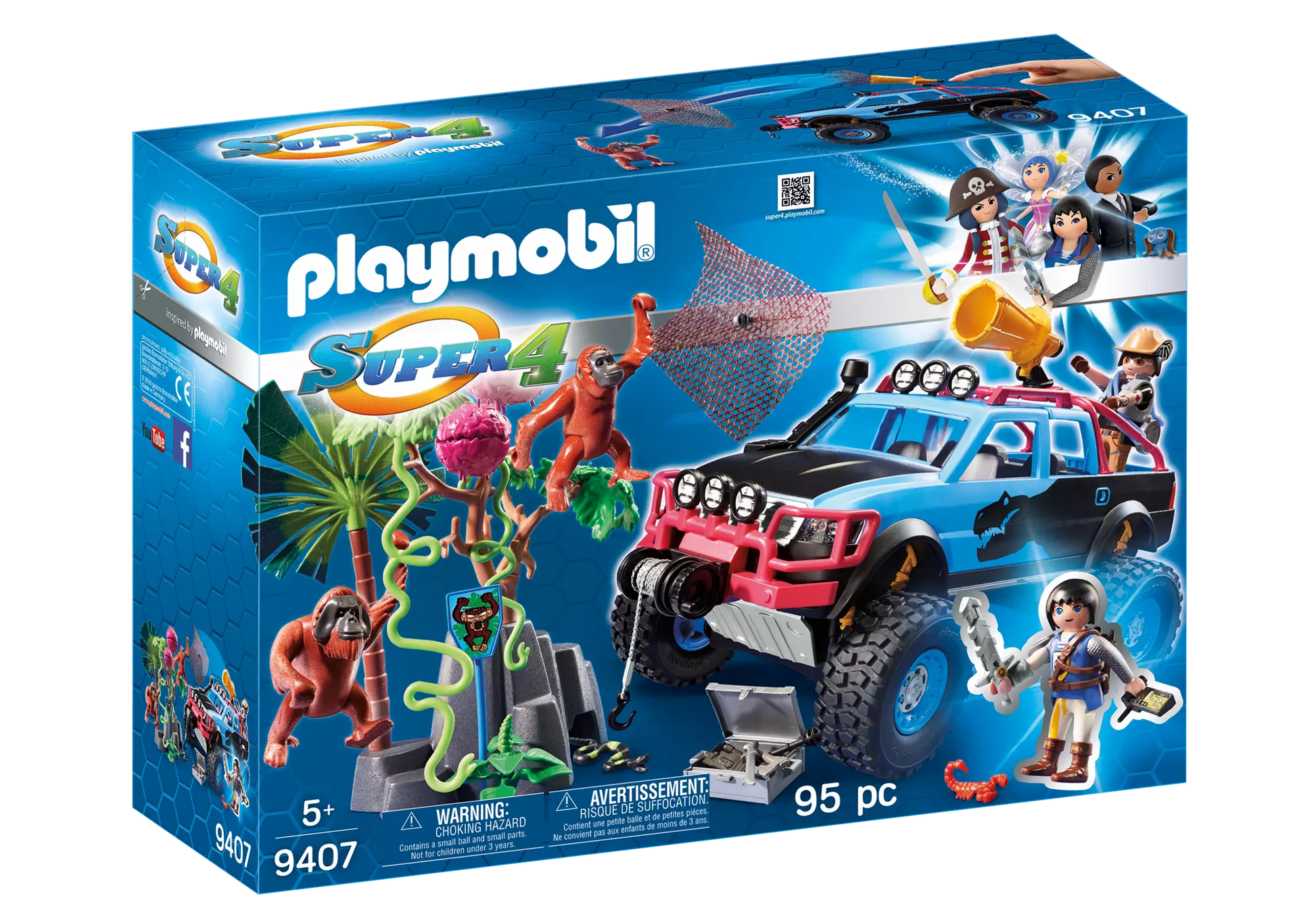 Playmobil 9407 Super 4 Monster Truck Alex und Rock Brock - plegobil
