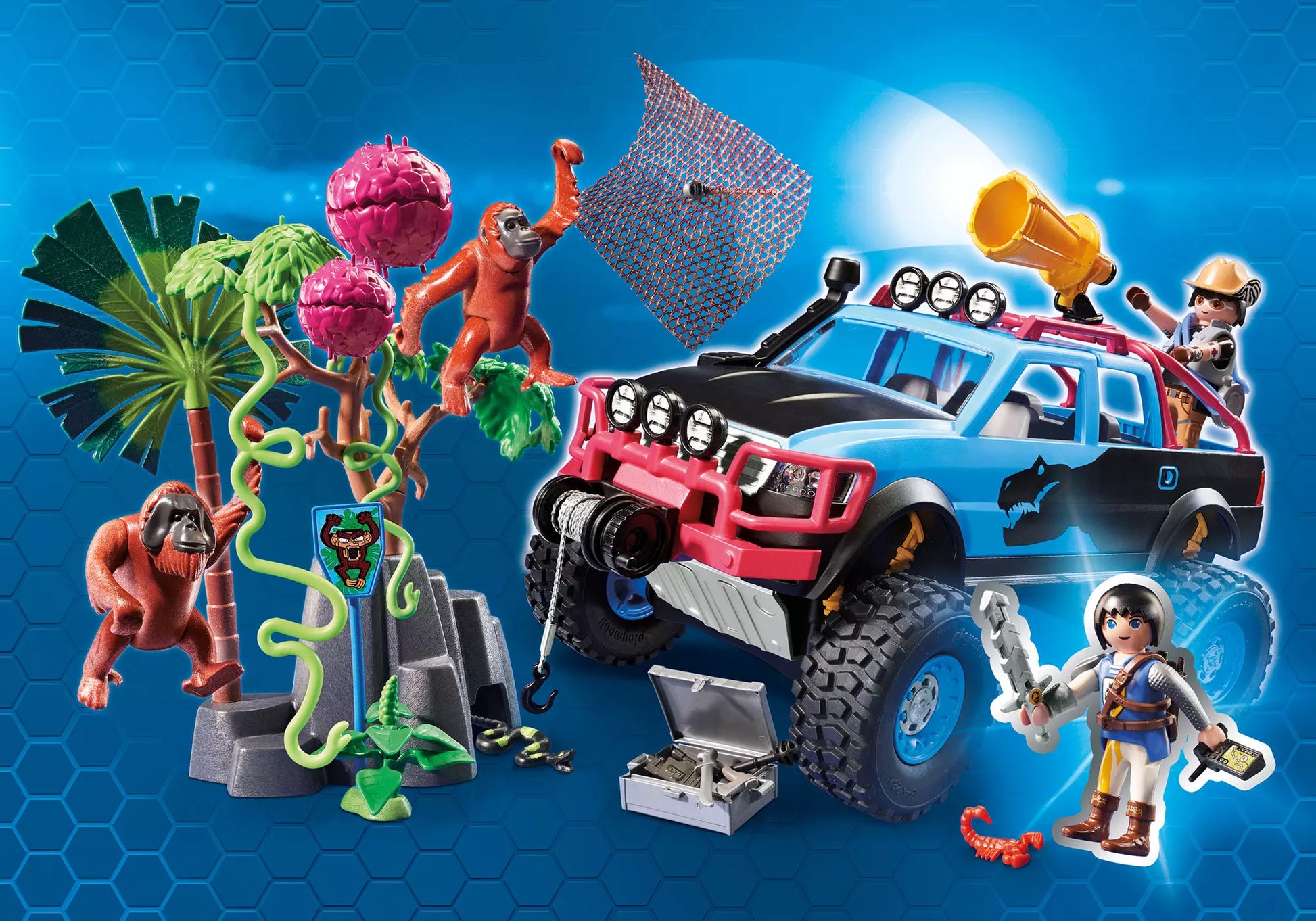 Playmobil 9407 Super 4 Monster Truck Alex und Rock Brock - plegobil