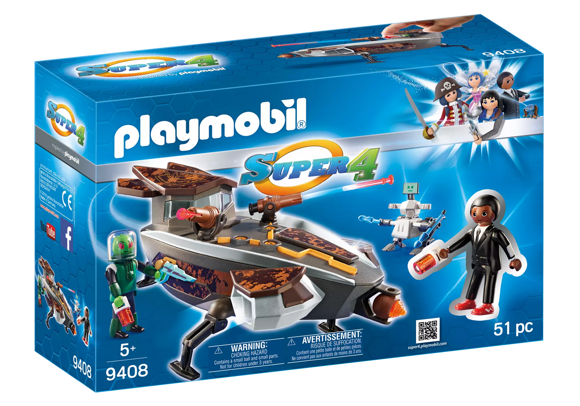 Playmobil 9408 Super 4 Sykronischer Raumgleiter - plegobil