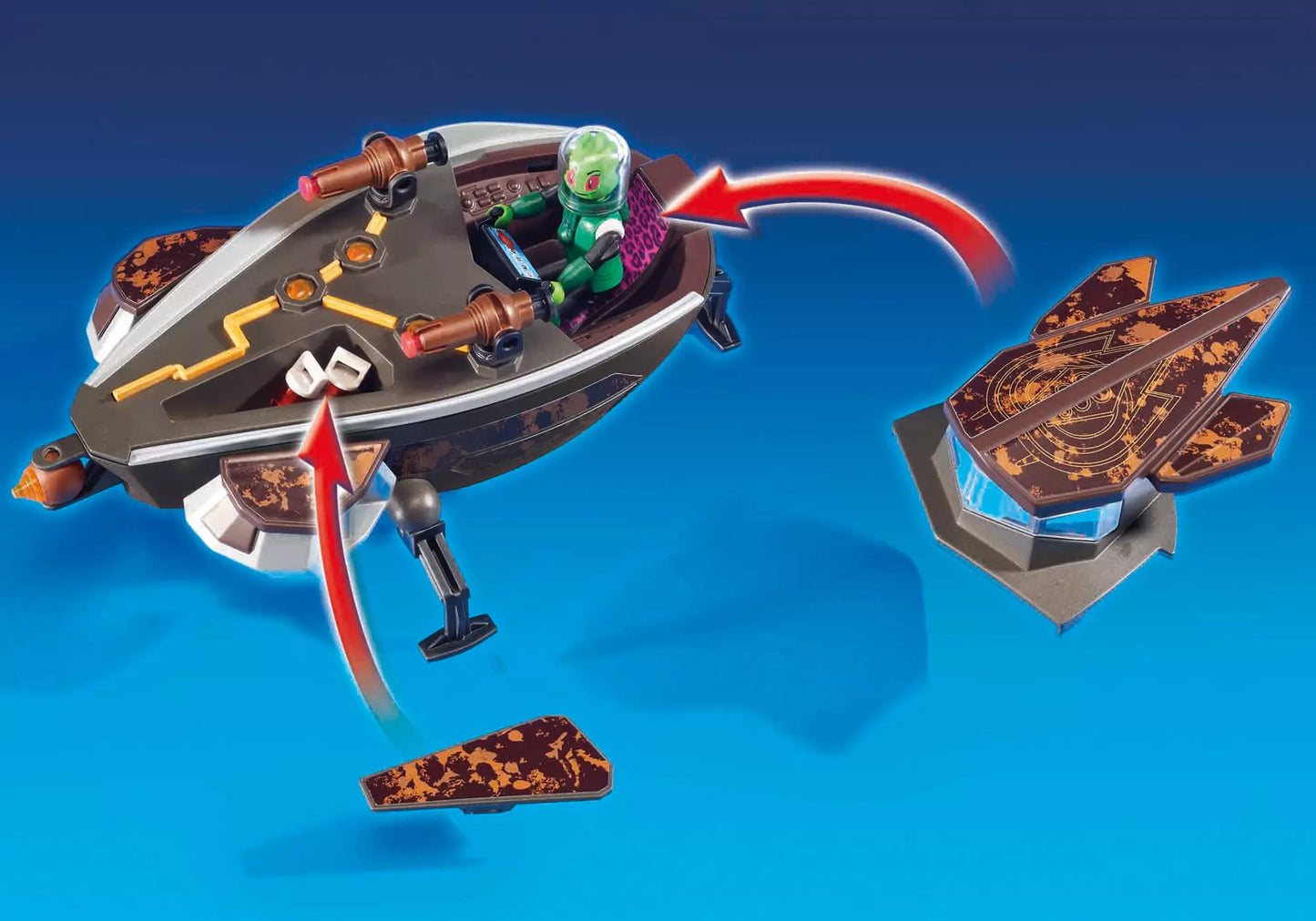 Playmobil 9408 Super 4 Sykronischer Raumgleiter - plegobil