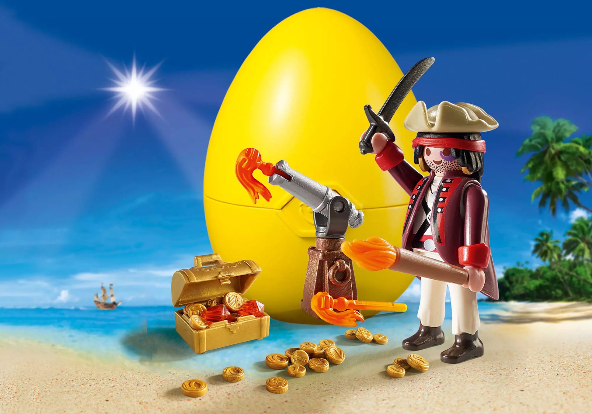Playmobil 9415 Osterei Pirat mit Kanone - plegobil