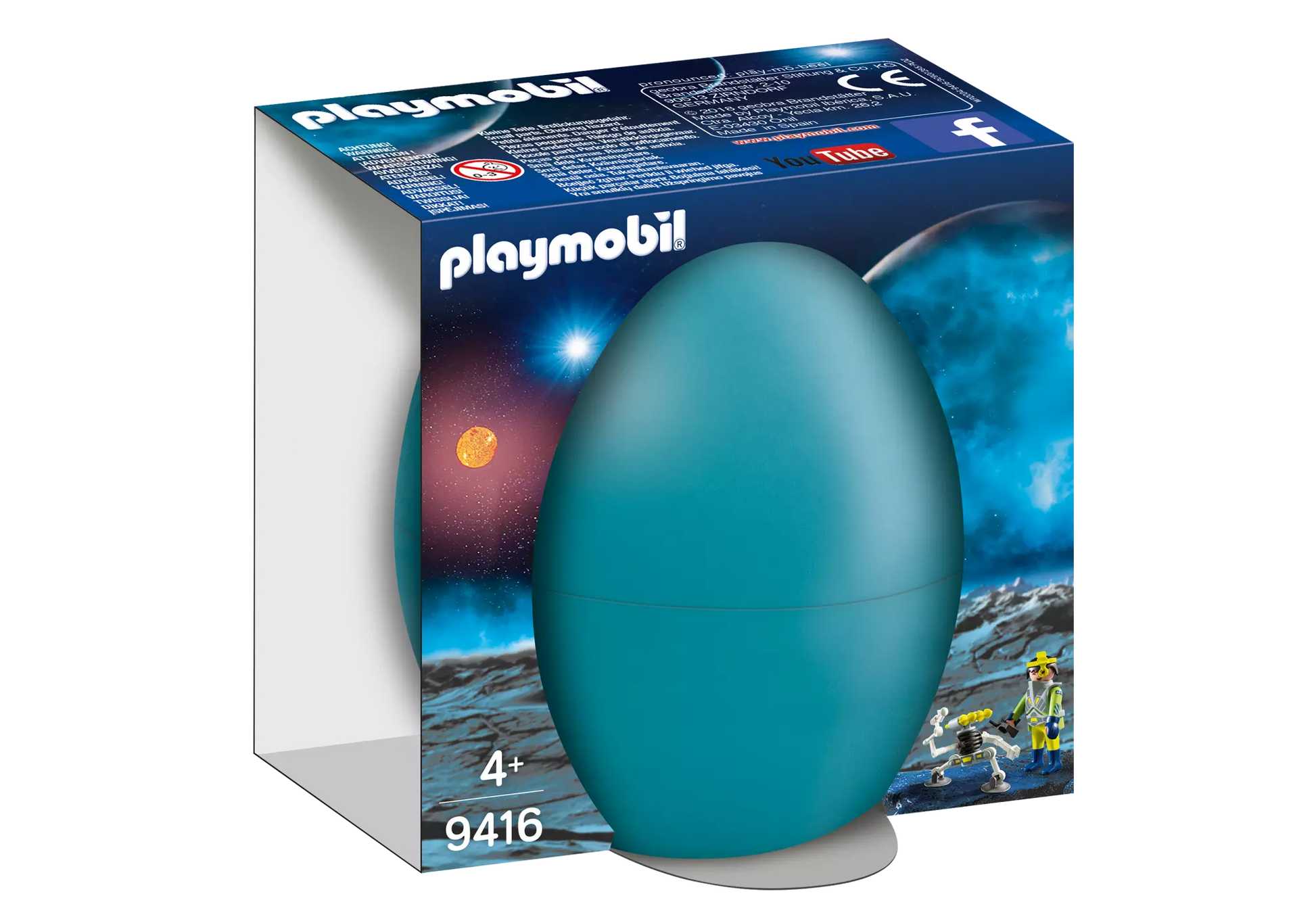 Playmobil 9416 Osterei Space-Agent mit Roboter - plegobil