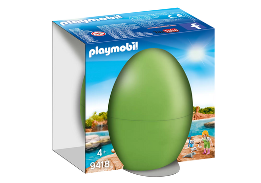 Playmobil 9418 Osterei Tierpflegerin mit Seehundbabys - plegobil