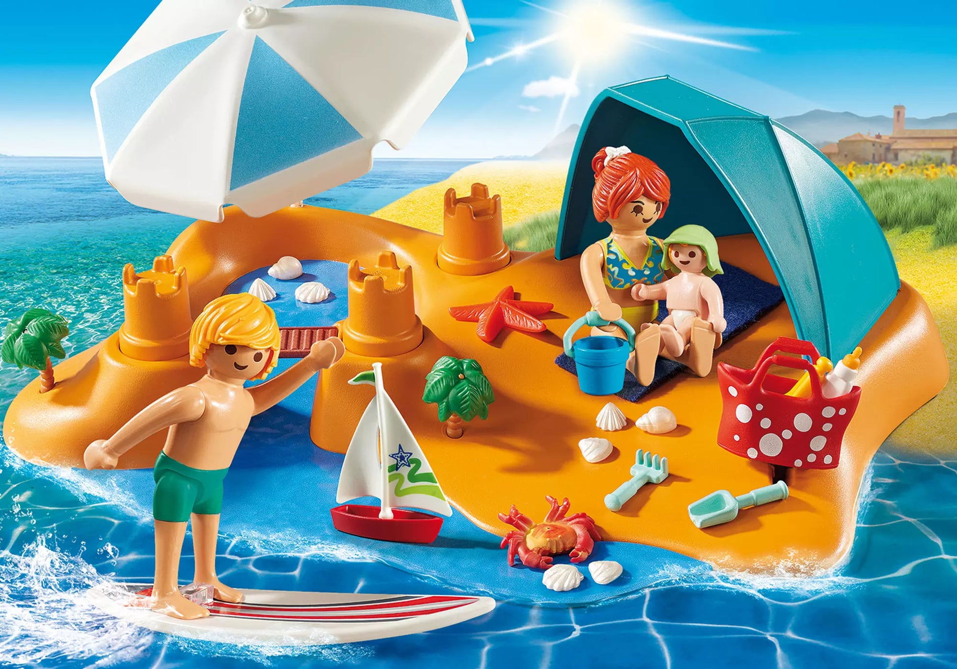 Playmobil 9425 Family Fun Familie am Strand - plegobil