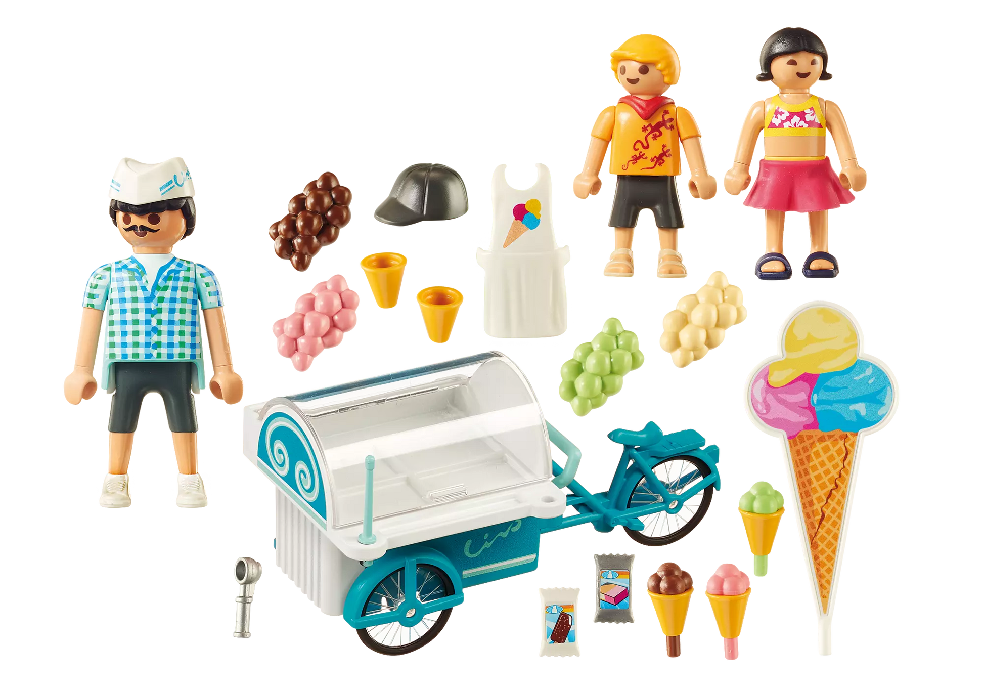 Playmobil 9426 Family Fun Fahrrad mit Eiswagen - plegobil