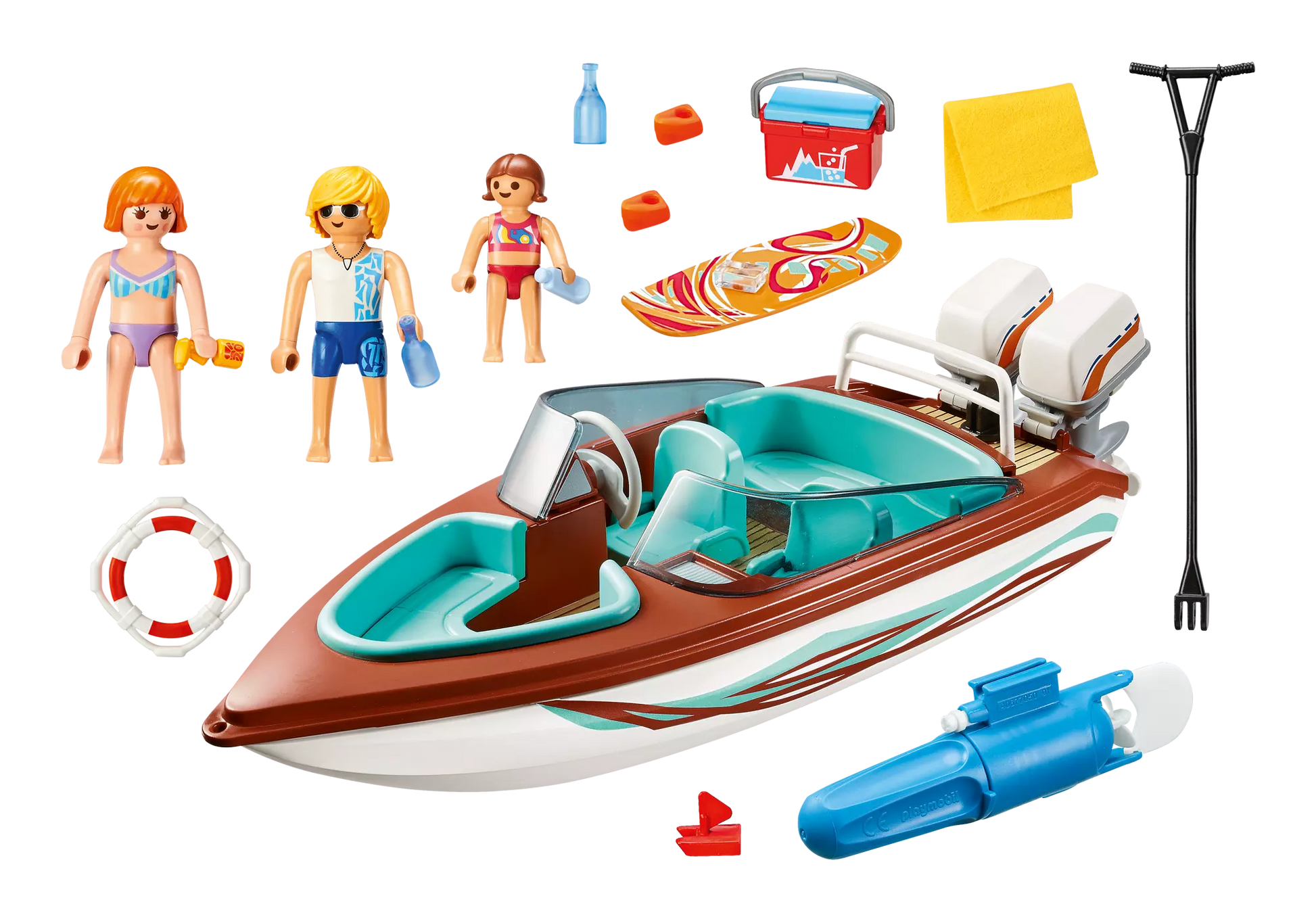 Playmobil 9428 Family Fun Motorboot mit Unterwassermotor - plegobil