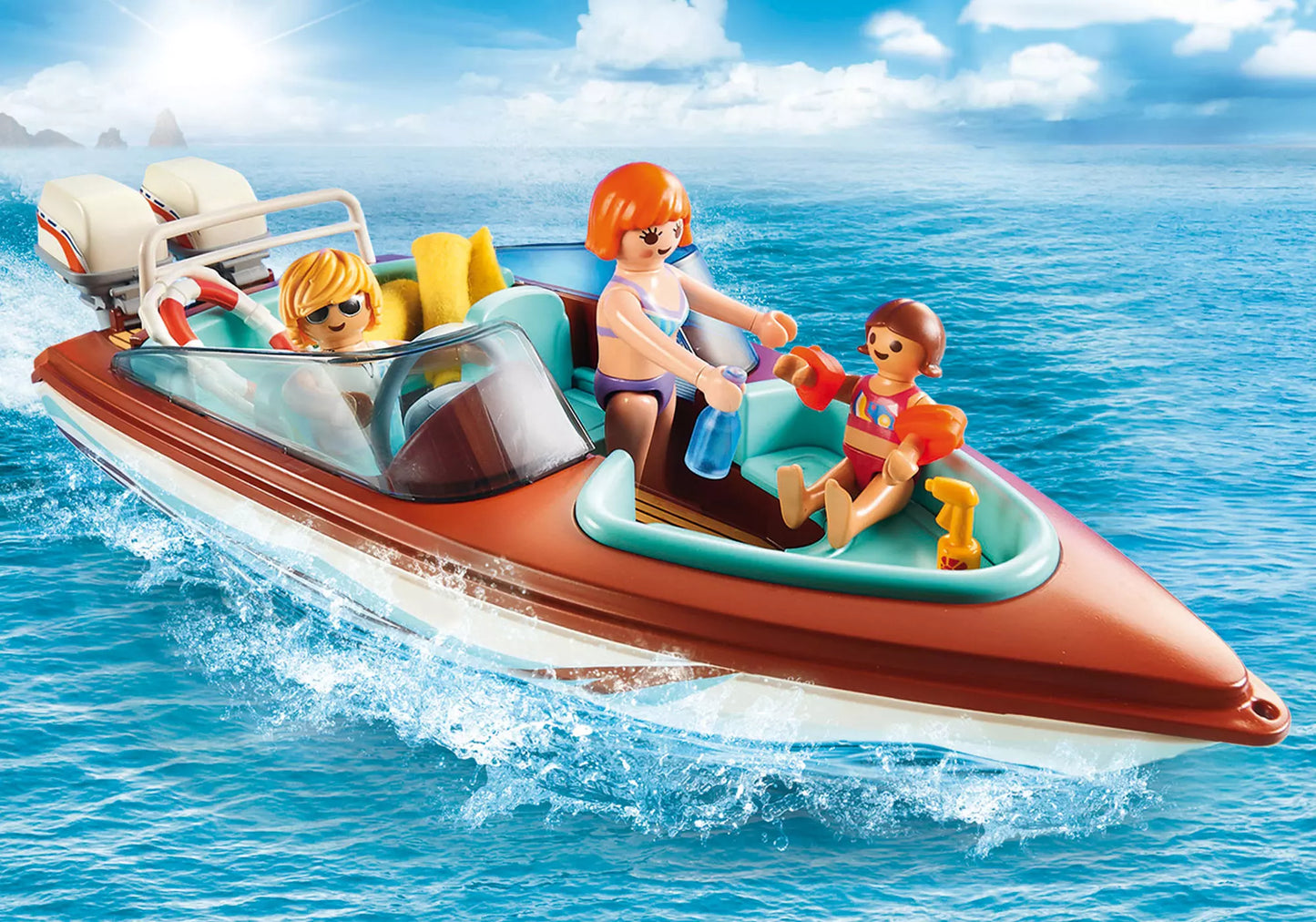 Playmobil 9428 Family Fun Motorboot mit Unterwassermotor - plegobil