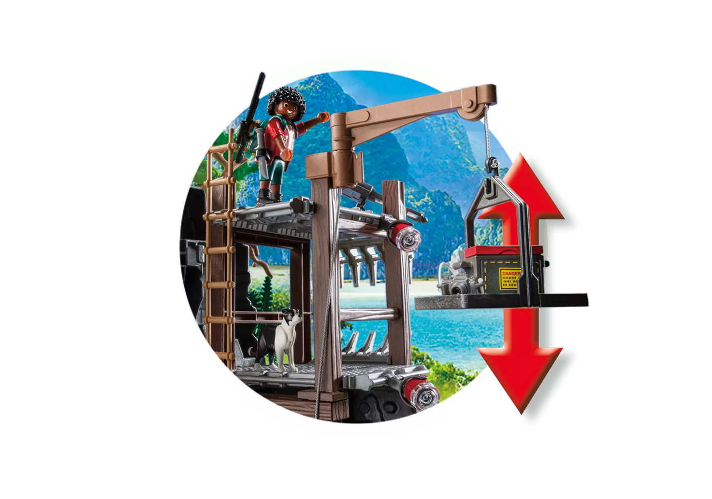 Playmobil 9429 Dinos Basecamp mit T-Rex und Lichteffekten - plegobil