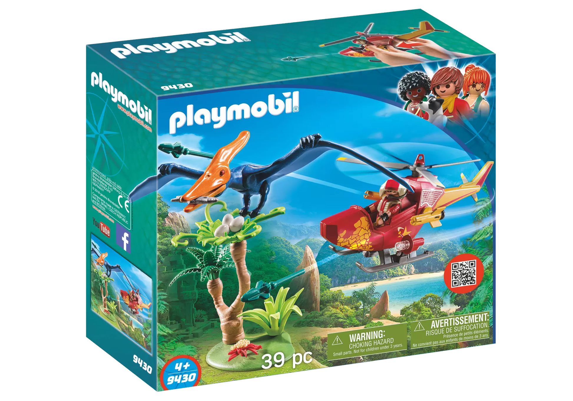 Playmobil 9430 Explorers Helikopter mit Flugsaurier - plegobil