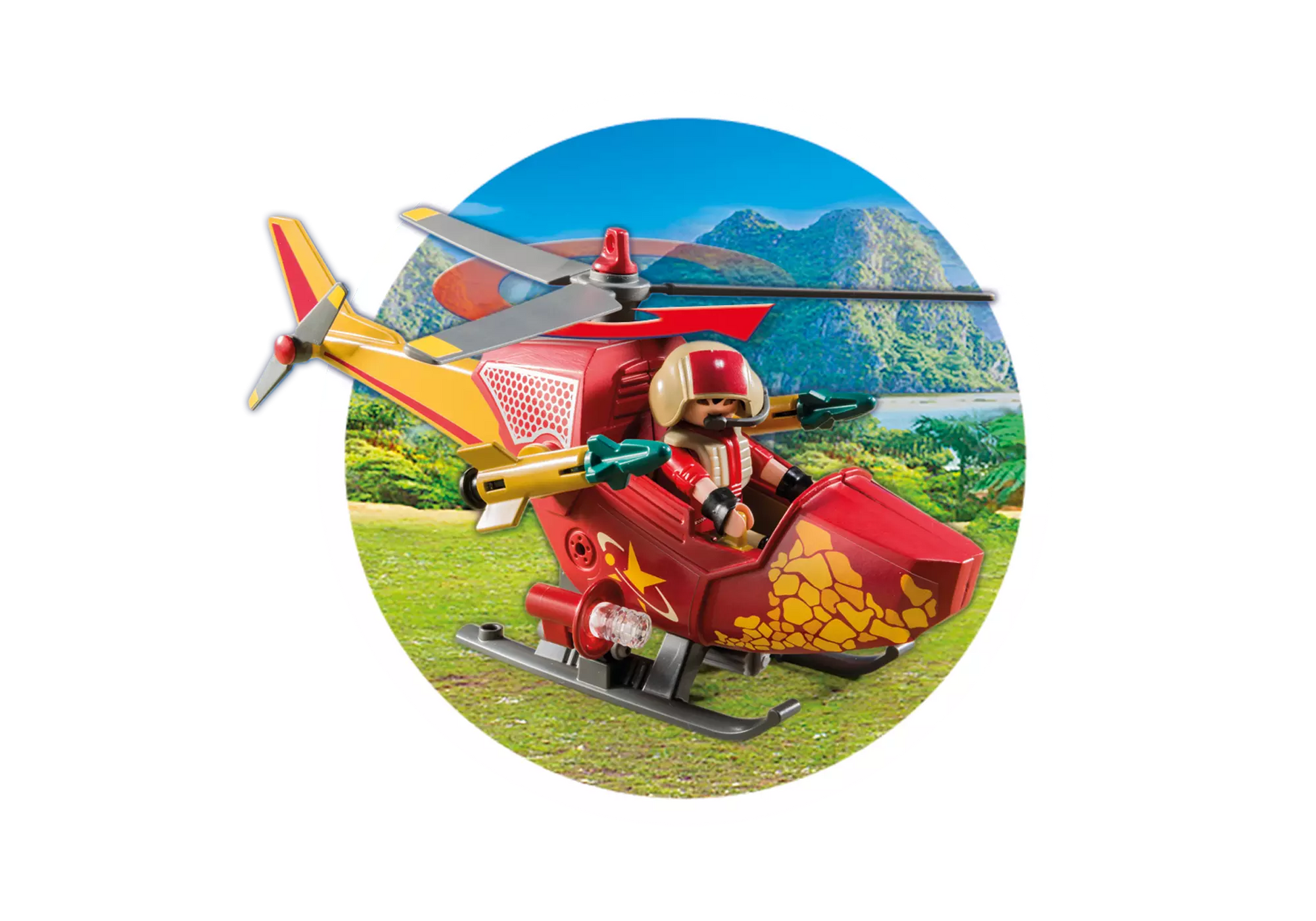 Playmobil 9430 Explorers Helikopter mit Flugsaurier - plegobil