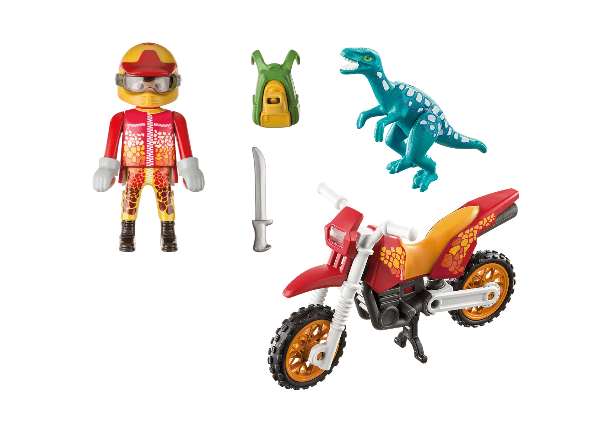 Playmobil 9431 Motocross-Bike mit Raptor - plegobil
