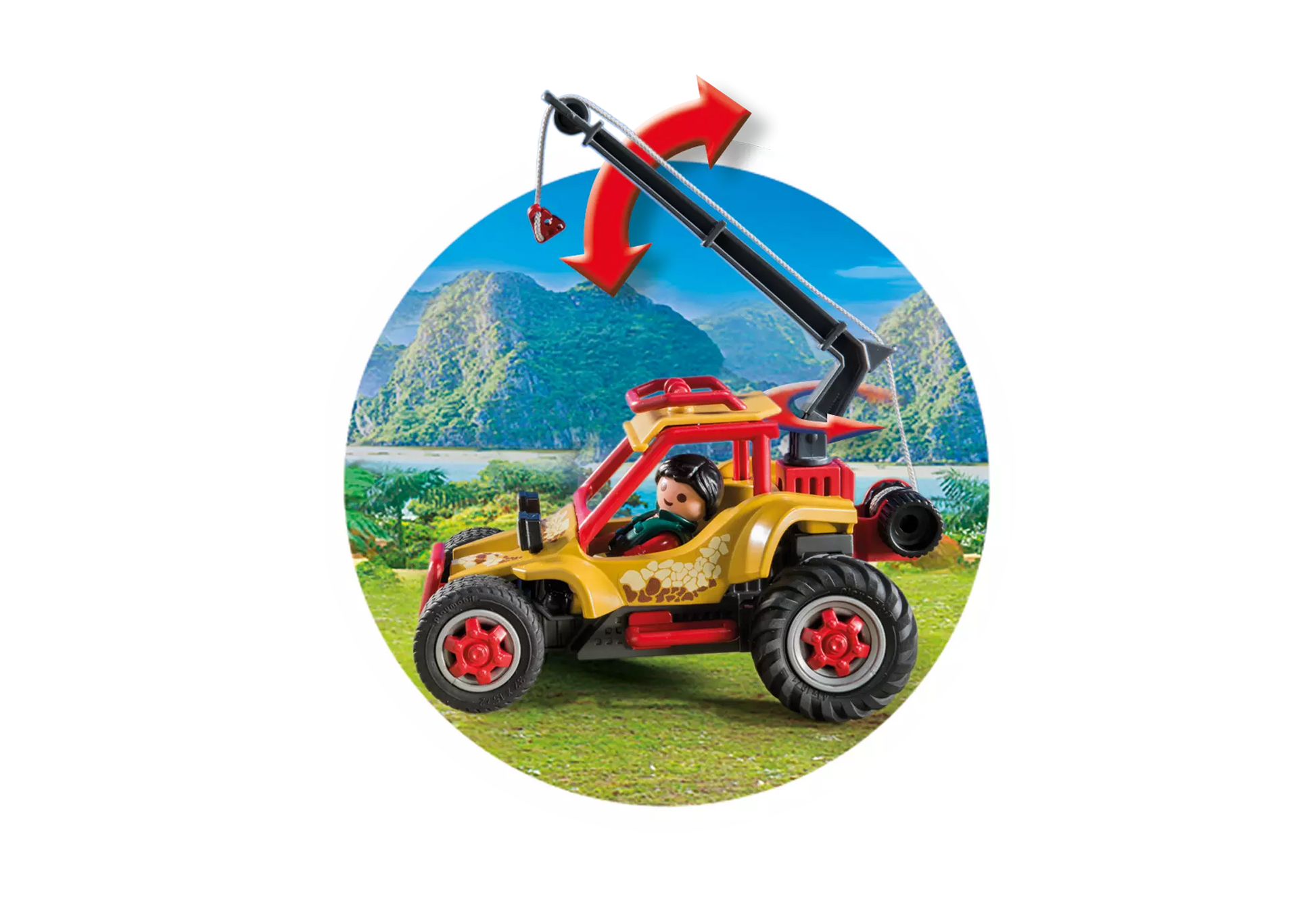 Playmobil 9432 Dinos Forschermobil mit Stegosaurus und Seilwinde - plegobil