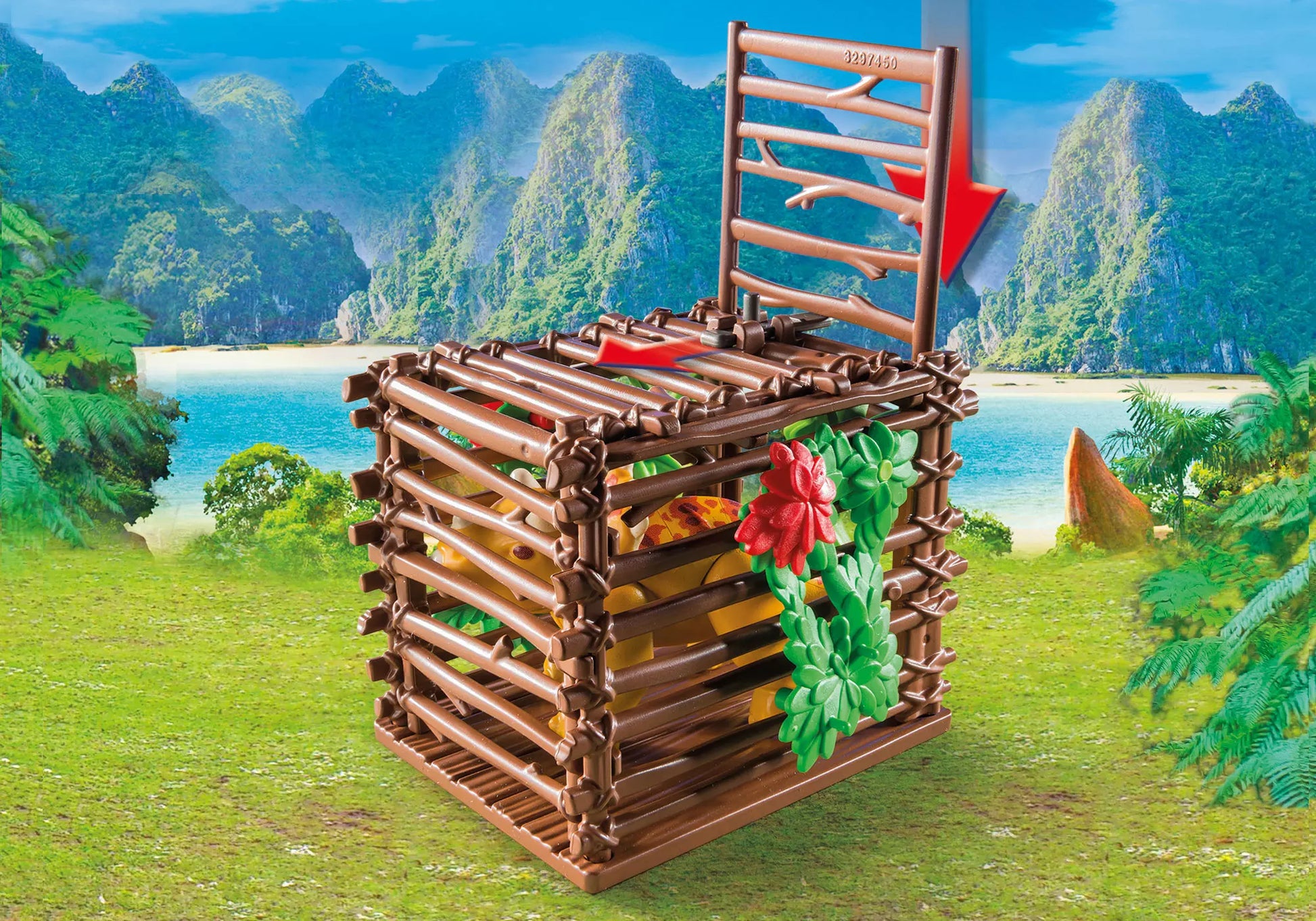 Playmobil 9434 Dinos Offroader mit Dino-Fangnetz - plegobil