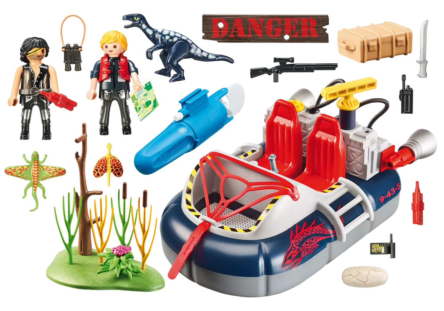 Playmobil 9435 Action Luftkissenboot mit Unterwassermotor - plegobil