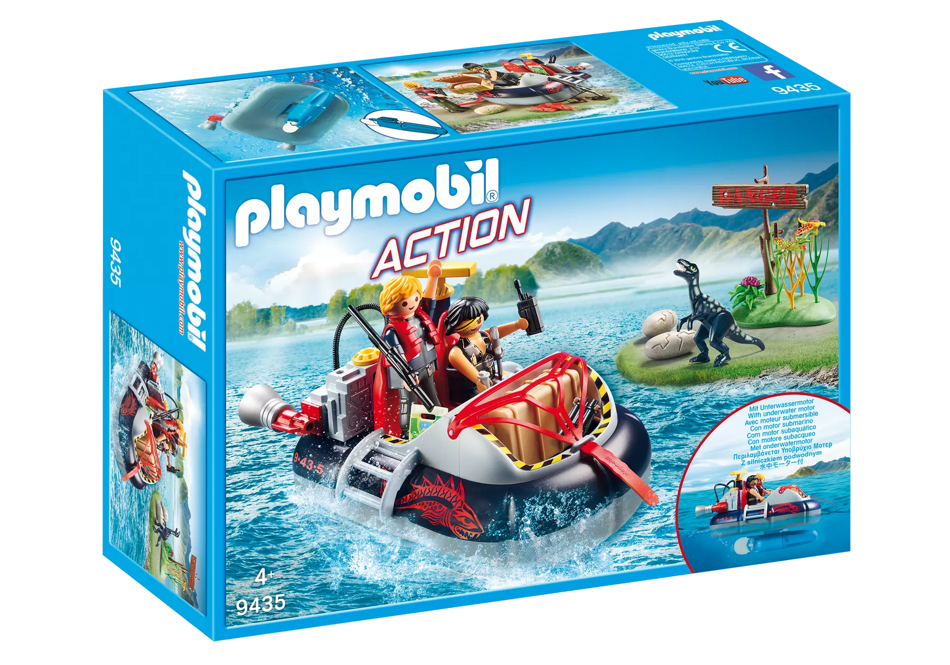 Playmobil 9435 Action Luftkissenboot mit Unterwassermotor - plegobil
