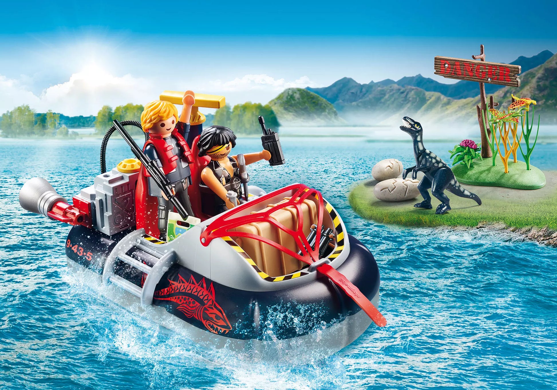 Playmobil 9435 Action Luftkissenboot mit Unterwassermotor - plegobil