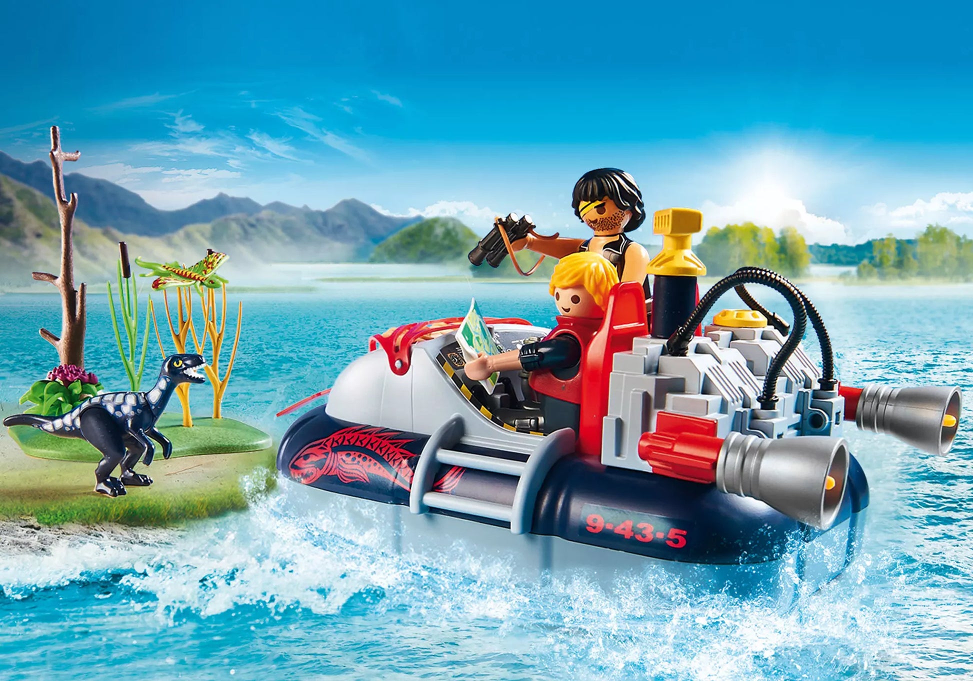 Playmobil 9435 Action Luftkissenboot mit Unterwassermotor - plegobil