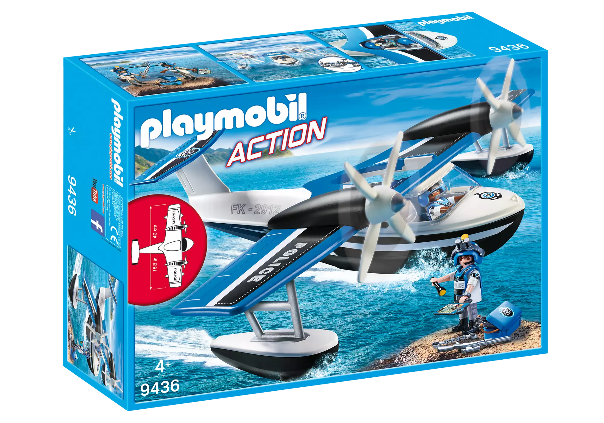 Playmobil 9436 Action Polizei-Wasserflugzeug - plegobil