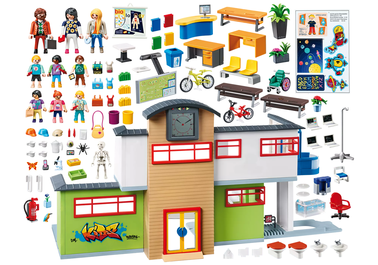 Playmobil 9453 City Life Große Schule mit Einrichtung - plegobil