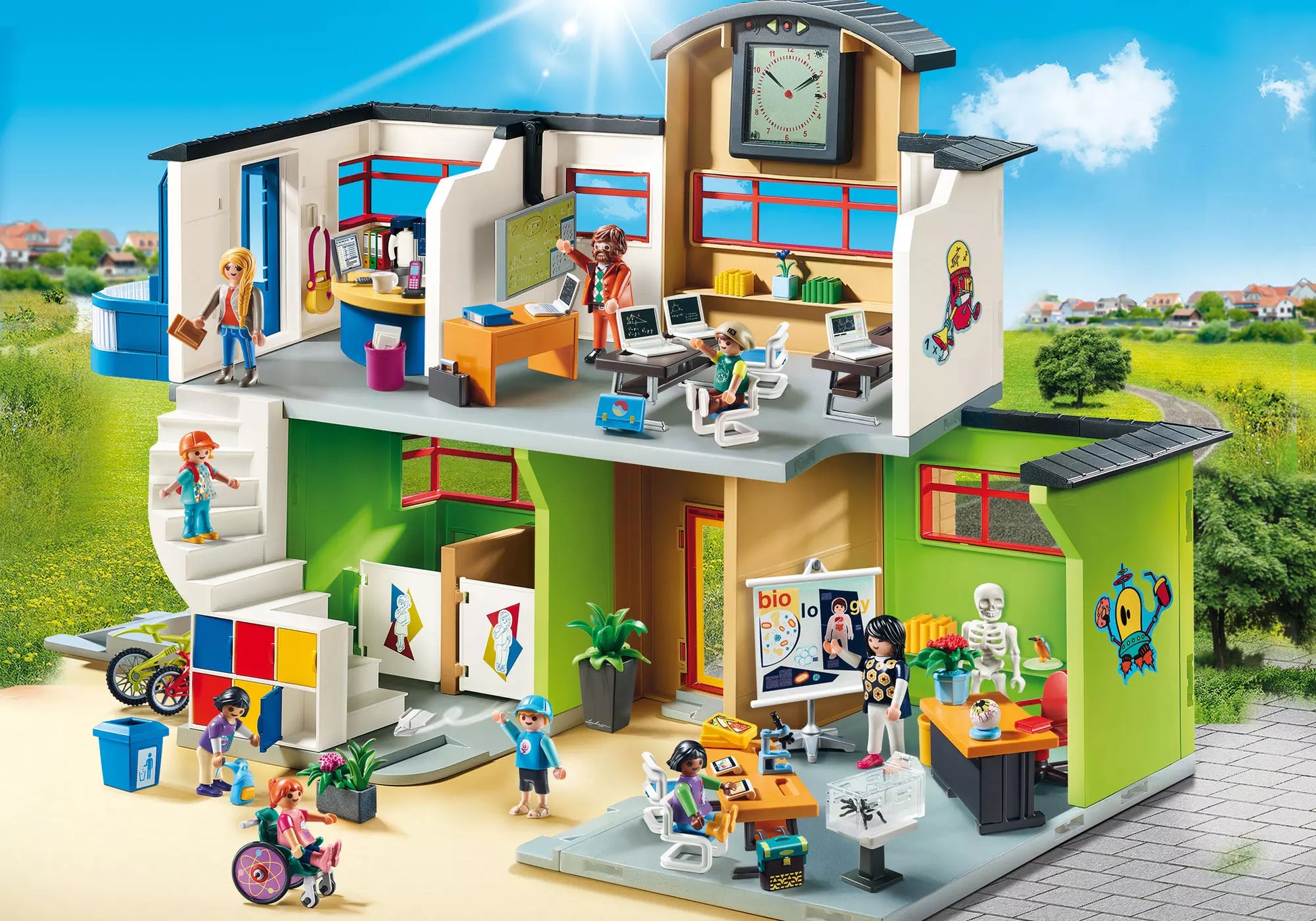 Playmobil 9453 City Life Große Schule mit Einrichtung - plegobil