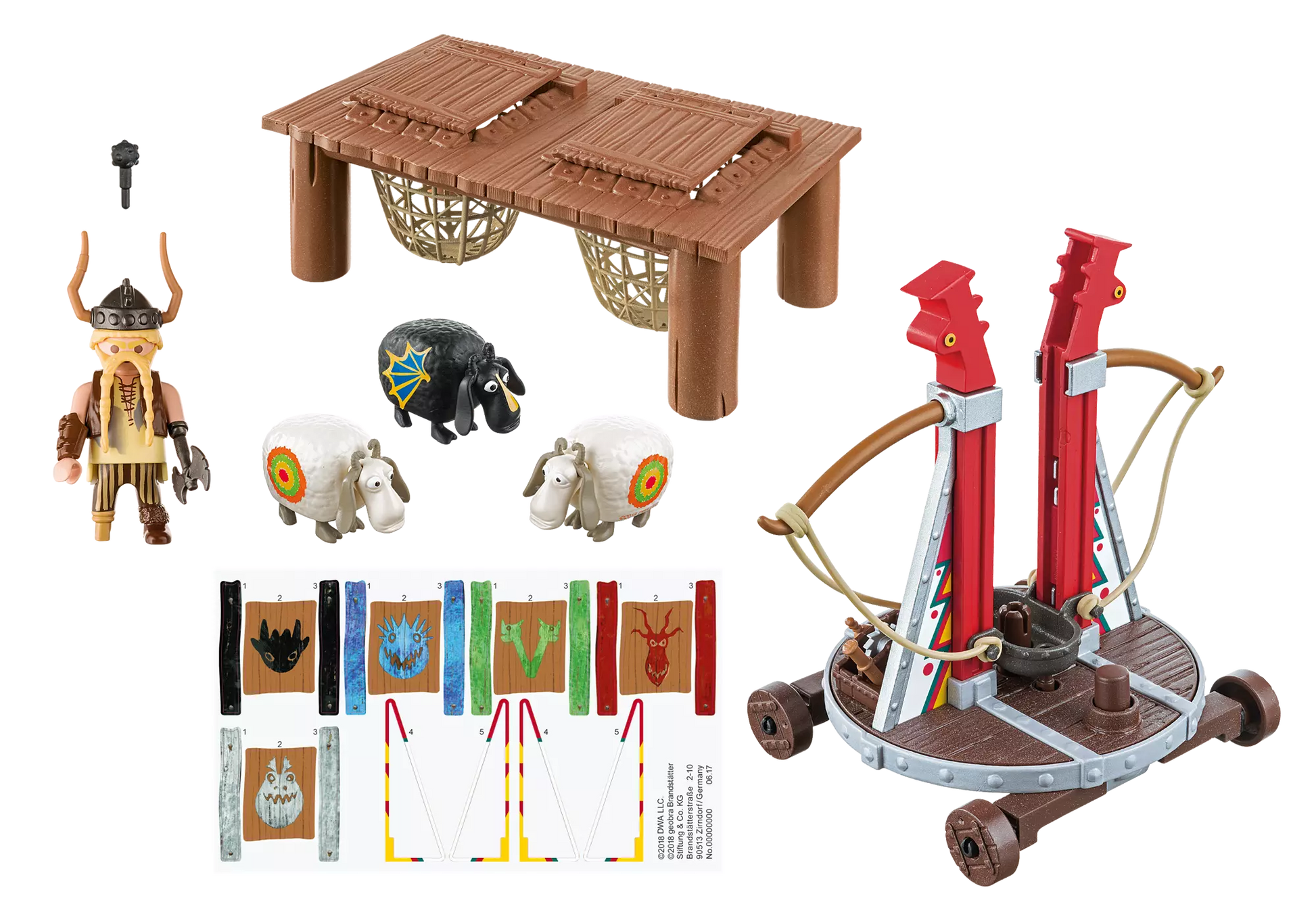 Playmobil 9461 Dragons Dragon Racing: Grobian mit Schafschleuder - plegobil