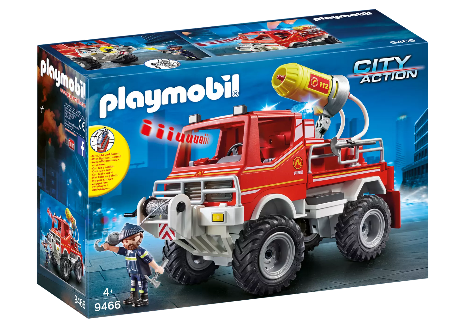 Playmobil 9466 City Action Feuerwehr-Truck - plegobil