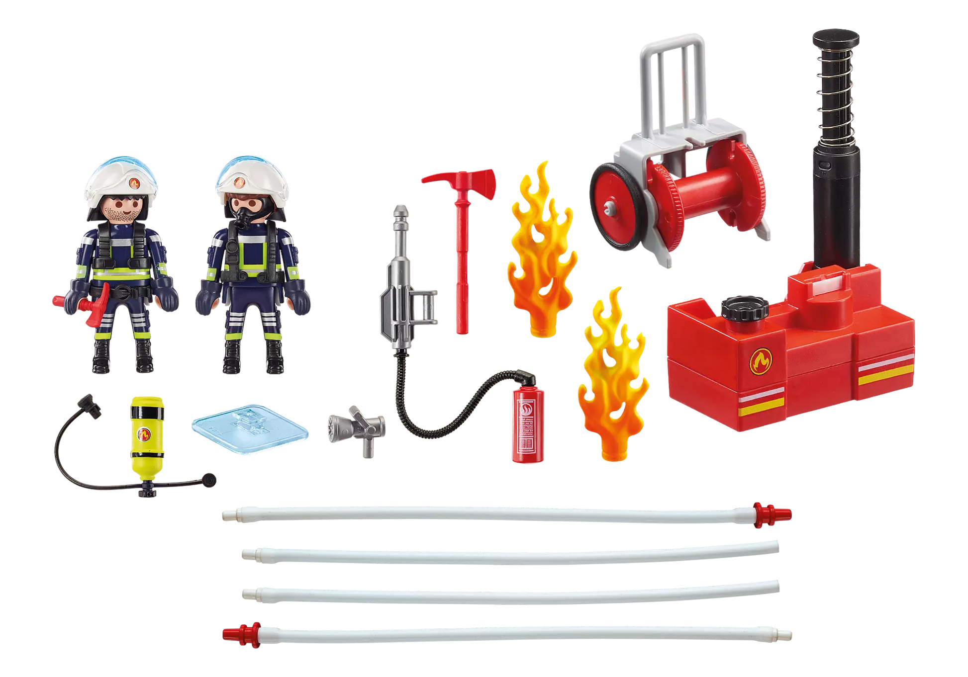 Playmobil 9468 City Action Feuerwehrmänner mit Löschpumpe - plegobil