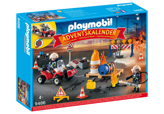 Playmobil 9486 Adventskalender Feuerwehreinsatz - plegobil