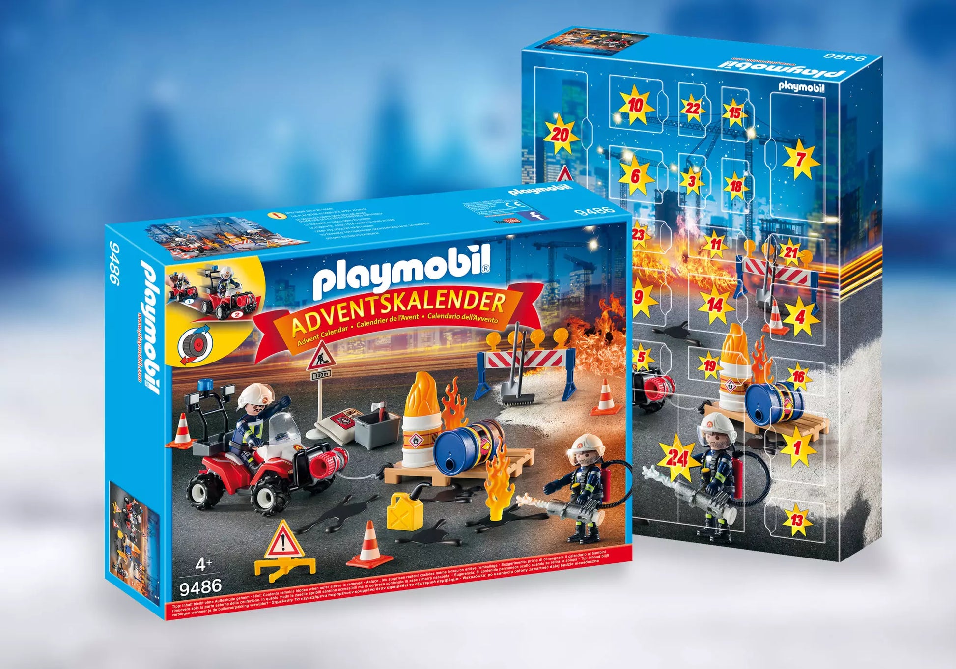 Playmobil 9486 Adventskalender Feuerwehreinsatz - plegobil