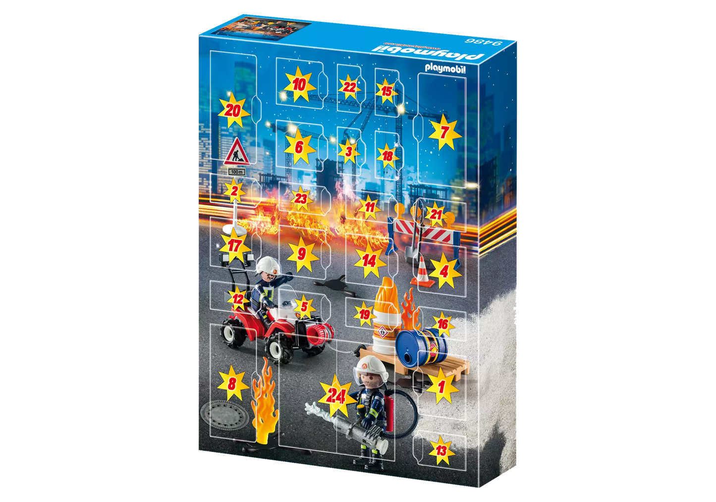 Playmobil 9486 Adventskalender Feuerwehreinsatz - plegobil