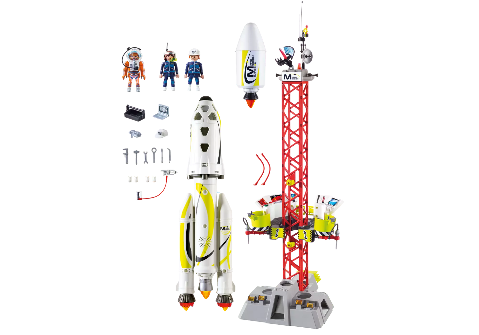Playmobil 9488 Space Mars Rakete mit Startrampe - plegobil