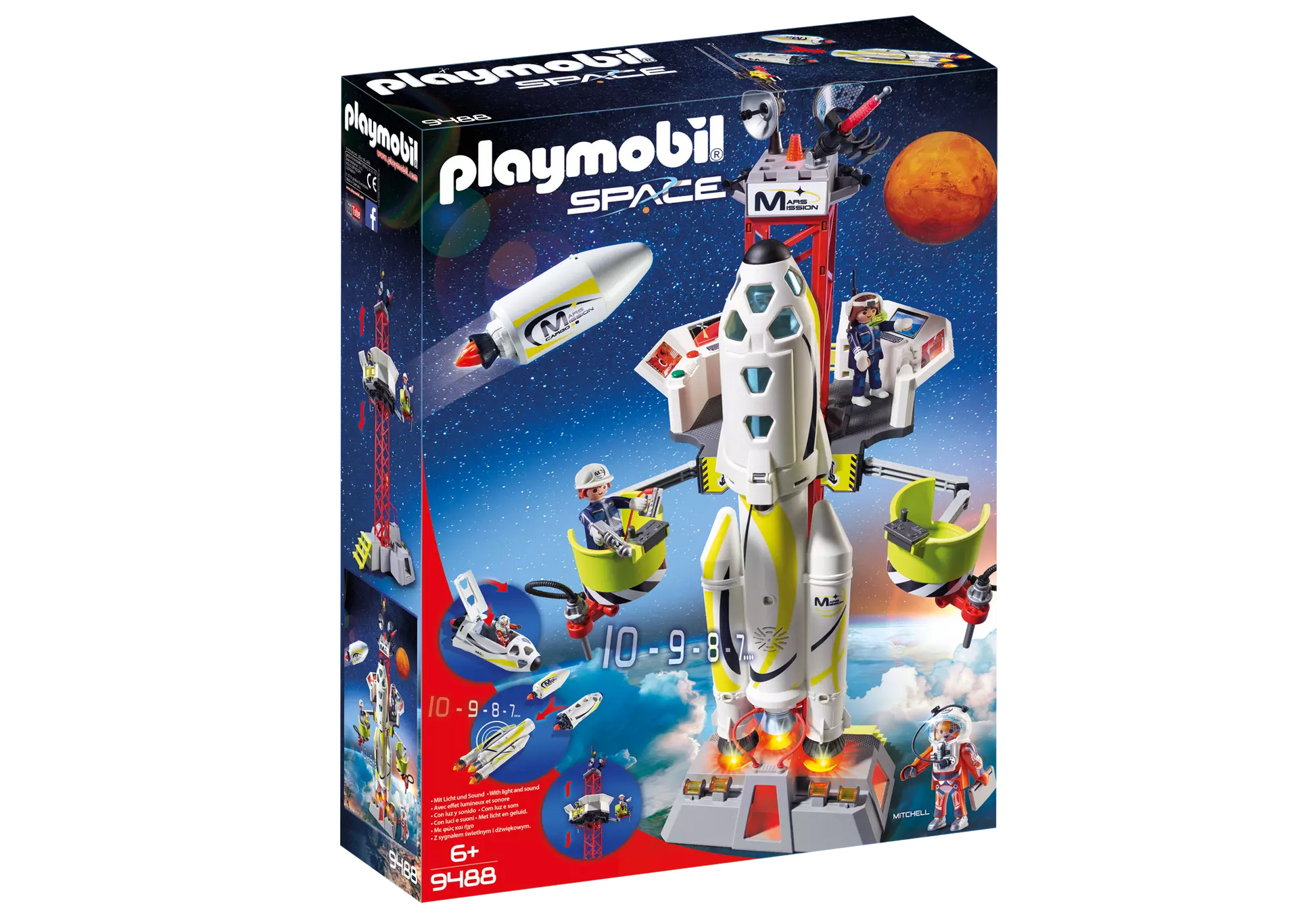 Playmobil 9488 Space Mars Rakete mit Startrampe - plegobil