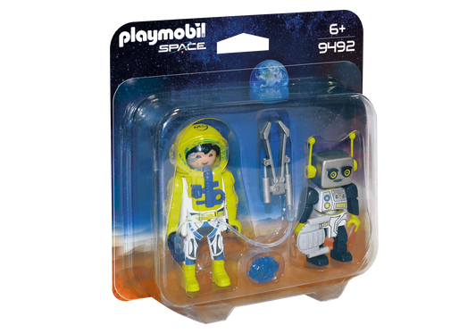 Playmobil 9492 ESA DuoPack Duo Pack Astronaut und Roboter - plegobil