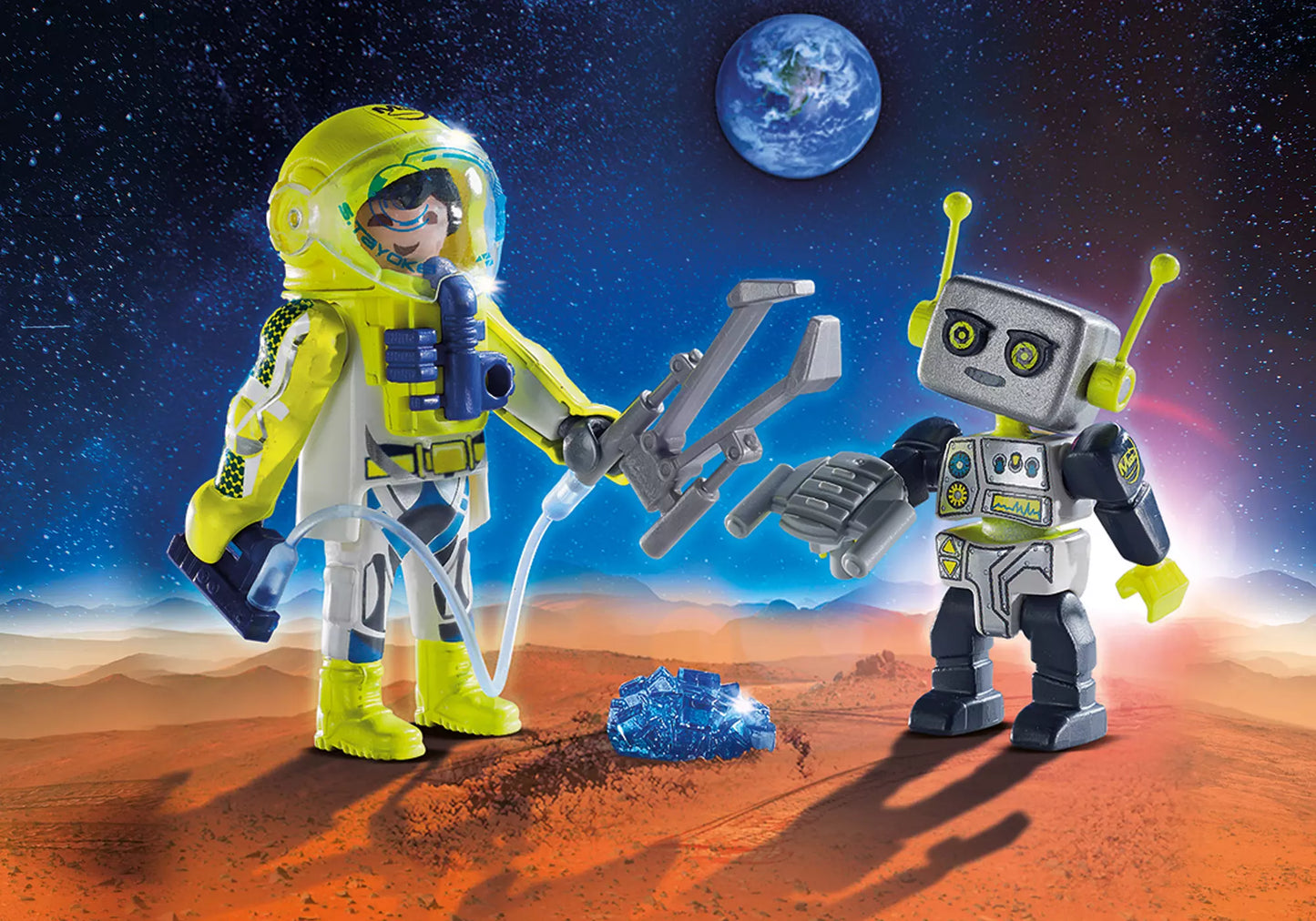 Playmobil 9492 ESA DuoPack Duo Pack Astronaut und Roboter - plegobil