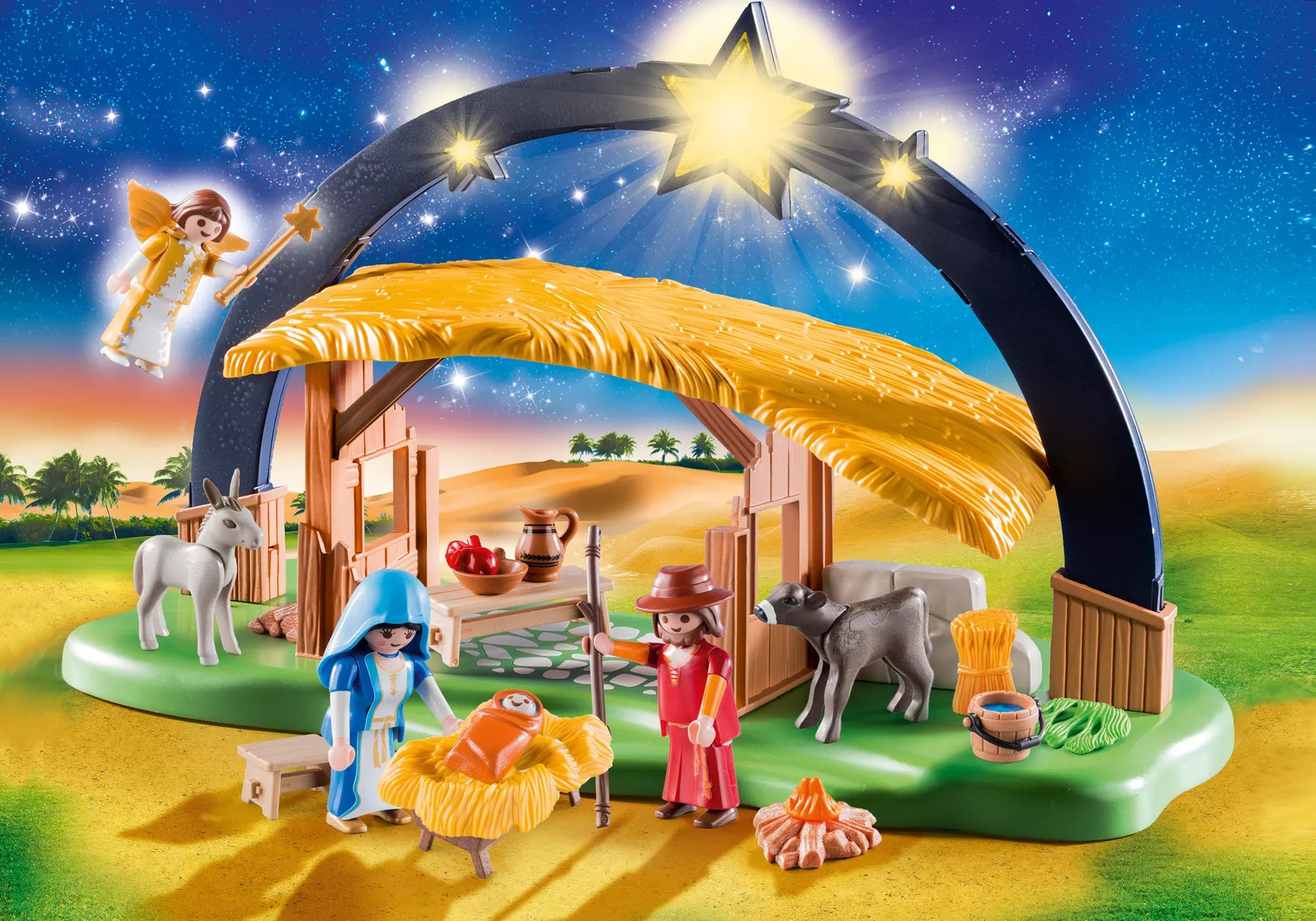 Playmobil 9494 Christmas Lichterbogen Weihnachtskrippe - plegobil