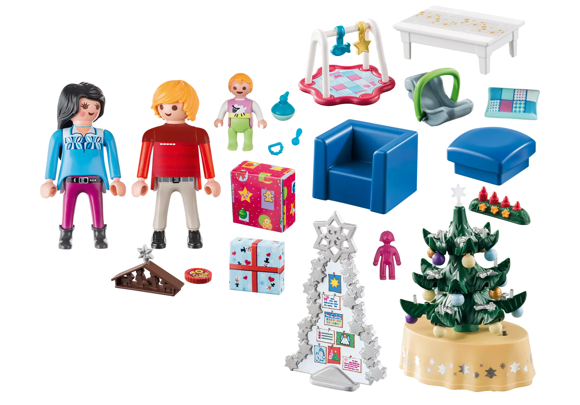 Playmobil 9495 Christmas Weihnachtliches Wohnzimmer - plegobil