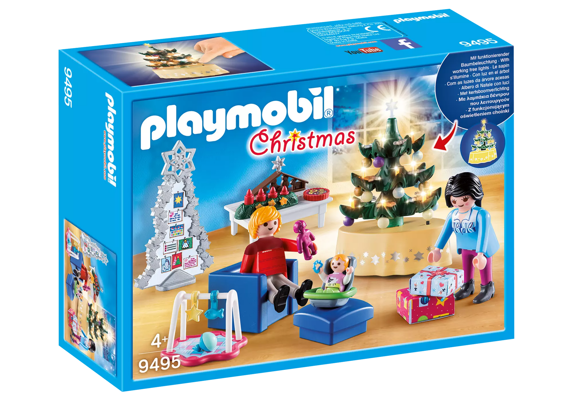 Playmobil 9495 Christmas Weihnachtliches Wohnzimmer - plegobil