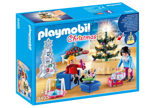 Playmobil 9495 Christmas Weihnachtliches Wohnzimmer - plegobil