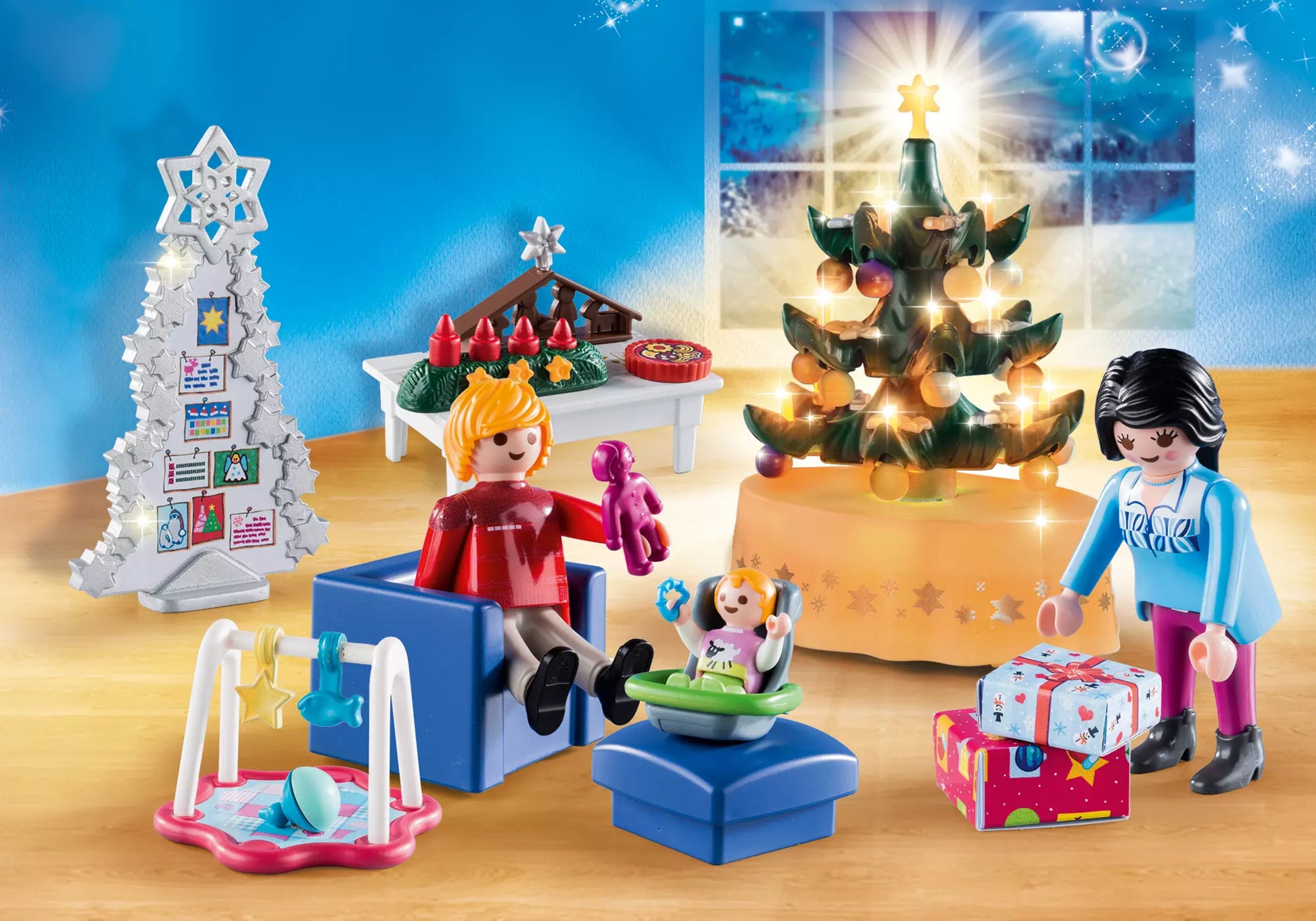 Playmobil 9495 Christmas Weihnachtliches Wohnzimmer - plegobil